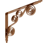 Кронштейн фигурный DOMART 300x225 мод.8 коричневый металлик 4620031740551