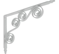 Кронштейн фигурный DOMART 350x250 мод.8 серый металлик 4620031740681