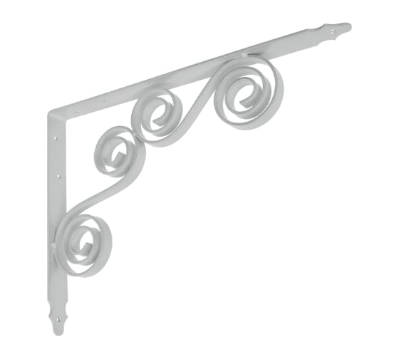 Кронштейн фигурный DOMART 350x250 мод.8 серый металлик 4620031740681 1