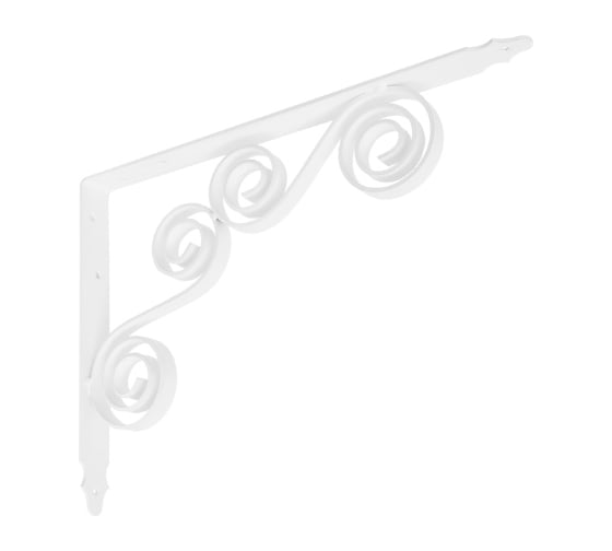 Кронштейн фигурный DOMART 350x250 мод.8 белый 4620031740612 1