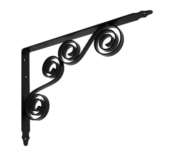 Кронштейн фигурный DOMART 350x250 мод.8 черный 4620031740674 1