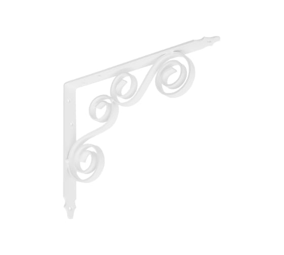 Кронштейн фигурный DOMART 250x200 мод.8 белый 4620031740414 1