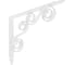 Кронштейн фигурный DOMART 250x200 мод.8 белый 4620031740414 1