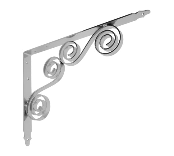 Кронштейн фигурный DOMART 350x250 мод.8 хром 4620031740698 1