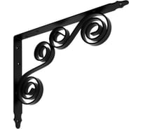 Кронштейн фигурный DOMART 300x225 мод.8 черный 4620031740599