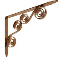 Кронштейн фигурный DOMART 350x250 мод.8 коричневый металлик 4620031740650