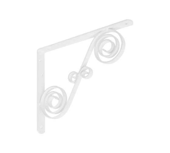 Кронштейн фигурный DOMART 250x200 мод.9 белый 4620031740810 1