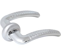 Комплект ручек СТАНДАРТ P26 SN/CP мат.никель/хром квадрат 105 мм 17051