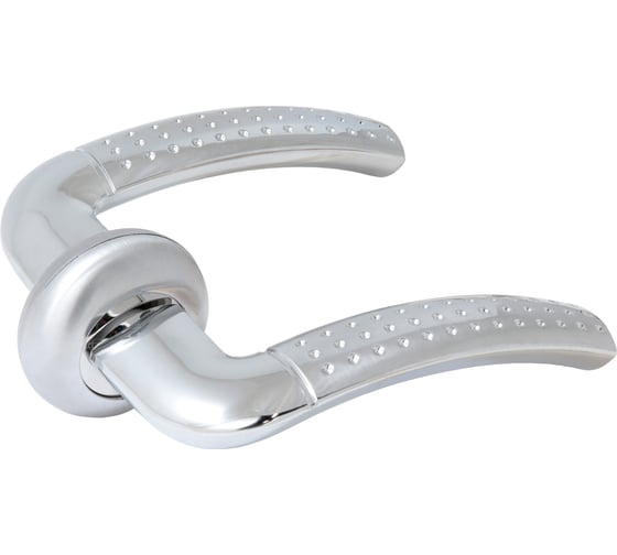 Комплект ручек СТАНДАРТ P26 SN/CP мат.никель/хром квадрат 105 мм 17051 1