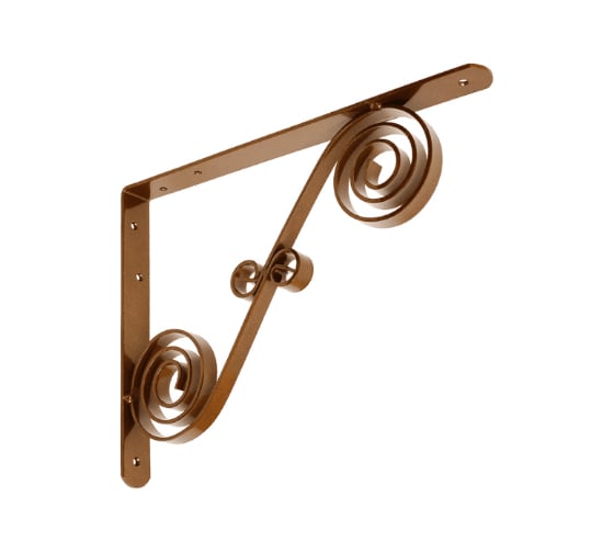 Кронштейн фигурный DOMART 300x225 мод.9 коричневый металлик 4620031740957 1