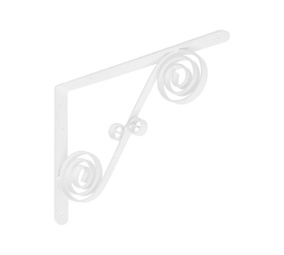 Кронштейн фигурный DOMART 300x225 мод.9 белый 4620031740919 1