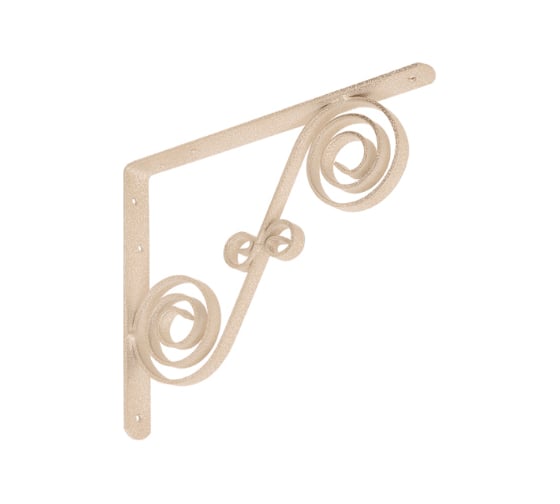 Кронштейн фигурный DOMART 250x200 мод.9 белый антик 4620031740827 1