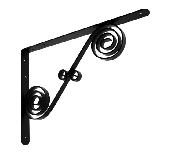 Кронштейн фигурный DOMART 350x250 мод.9 черный 4620031741060 1