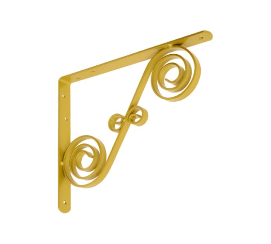 Кронштейн фигурный DOMART 250x200 мод.9 золото 4620031740841 1