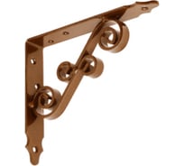 Кронштейн фигурный DOMART 150x125 мод.10 коричневый металлик 4660015169954