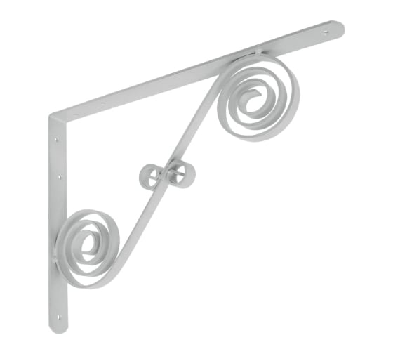 Кронштейн фигурный DOMART 350x250 мод.9 серый металлик 4620031741077 1