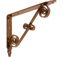 Кронштейн фигурный DOMART 200x150 мод.10 коричневый металлик 4620031741169