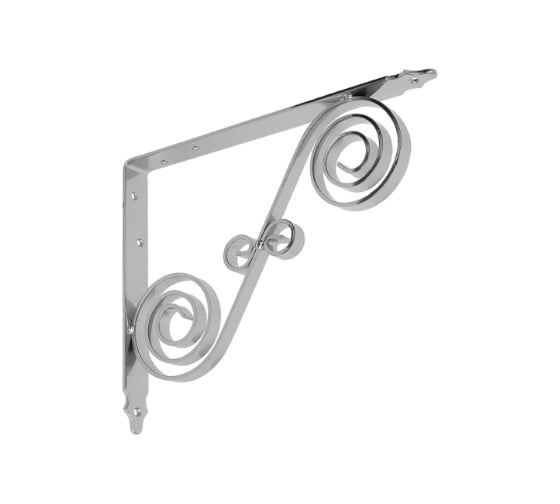 Кронштейн фигурный DOMART 250x200 мод.10 хром 4620031741282 1