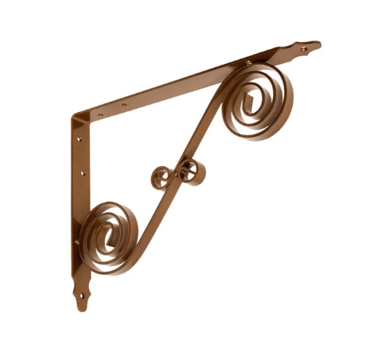 Кронштейн фигурный DOMART 300x225 мод.10 коричневый металлик 4620031741343 1