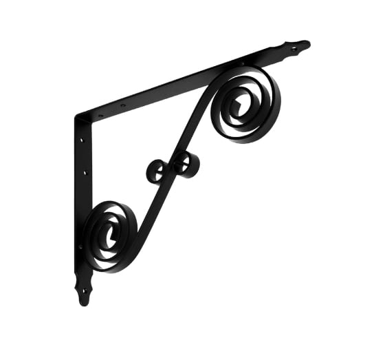 Кронштейн фигурный DOMART 300x225 мод.10 черный 4620031742968 1