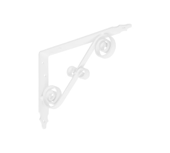 Кронштейн фигурный DOMART 200x150 мод.10 белый 4620031741107 1
