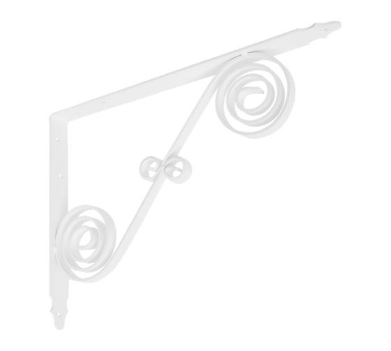 Кронштейн фигурный DOMART 350x250 мод.10 белый 4620031741411 1