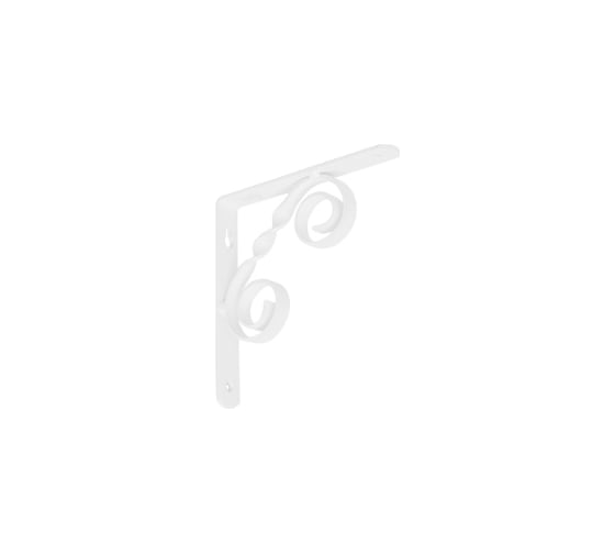 Кронштейн фигурный DOMART 150x150 мод.12 белый 4620031749097 1