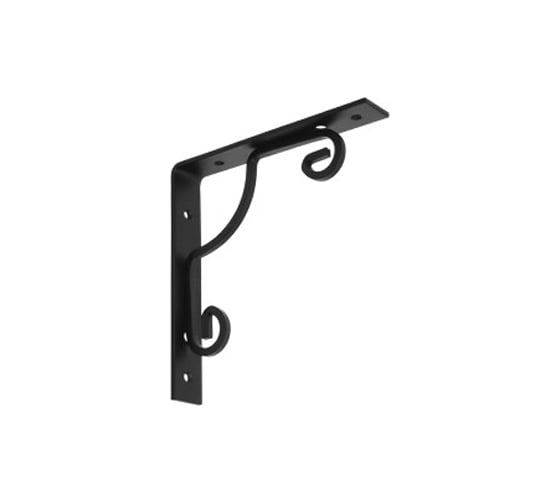 Кронштейн фигурный DOMART 150x150 мод.18 черный 4660046014155 1