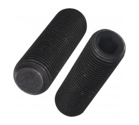 Установочный винт с внутренним шестигранником КРЕП-КОМП DIN 913, 3x4, пр. 12.9, тупой конец, черный, 100 шт. ву34пр