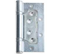 Петля без врезки НАКРЕПКО (100х75 мм; хром; 2 шт) 114704