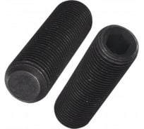 Установочный винт с внутренним шестигранником КРЕП-КОМП DIN 913, 5x25, пр. 12.9, тупой конец, черный, 100 шт. ву525пр