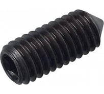 Установочный винт с внутренним шестигранником КРЕП-КОМП черный, DIN 914, 12x20, пр. 12.9, конический конец, 50 шт. вук1220пр