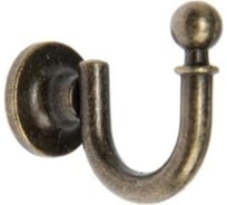 Мебельный однорожковый крючок TUNDRA КМ1012AB, цвет бронза, 1 шт. 5119211