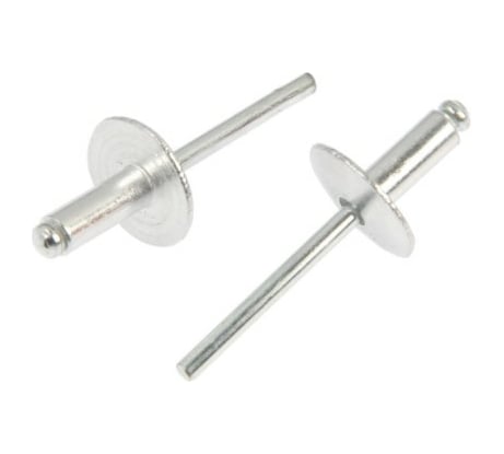 Вытяжные заклепки TUNDRA алюминий-сталь, увел. борт 14 мм, 4.8х10 мм, 500 шт. 7426782