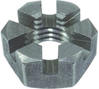Корончатая гайка ЦКИ DIN 937, М16, низкая, 17H, Б/П, SW24, уп. 25 шт. 64031