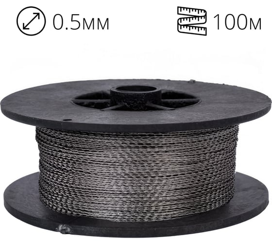 Проволока пломбировочная нержавейка 0,5/100м витая ТПК Технологии Контроля 24115