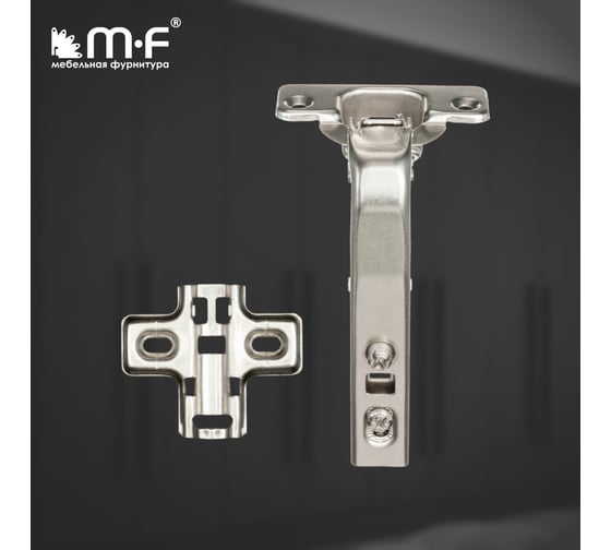 Угловая петля MF 90 градусов, Clip-on с доводчиком 10296v