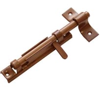 Задвижка накладная DOMART с плоской ручкой коричневый металлик 4607111620248