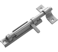 Задвижка накладная DOMART с плоской ручкой серый металлик 4607111620255