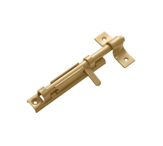 Задвижка накладная DOMART с плоской ручкой золото 4607111620231 1