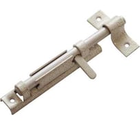 Задвижка накладная DOMART с плоской ручкой белый антик 4607111620279