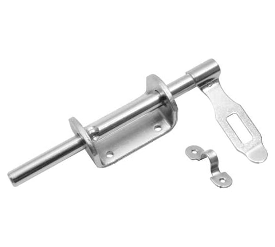 Засов воротный DOMART (75) 190 мм (с накладкой) цинк 4660046007638 1