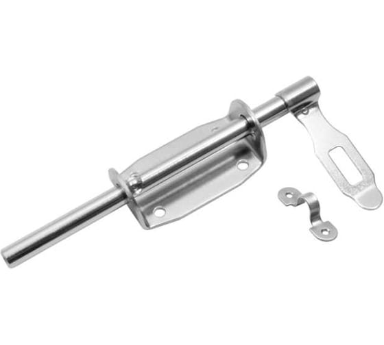 Засов воротный DOMART (90) 220 мм (с накладкой) черный 4660046007645 1