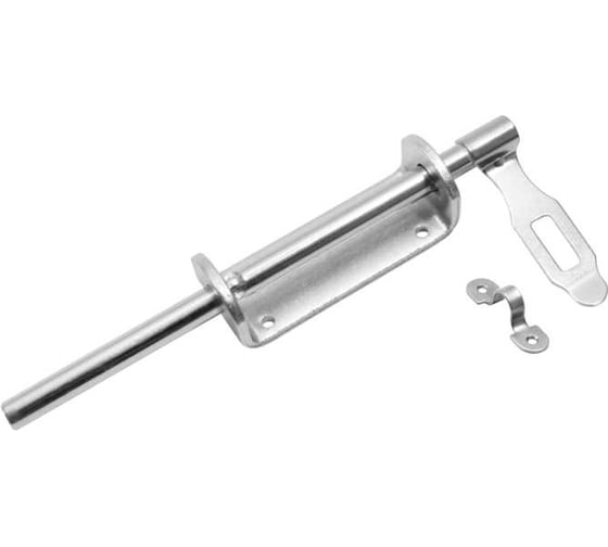 Засов воротный DOMART (110) 250 мм (с накладкой) цинк 4660046007706 1