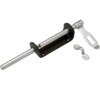 Засов воротный DOMART (110) 250 мм (с накладкой) черный 4660046007683