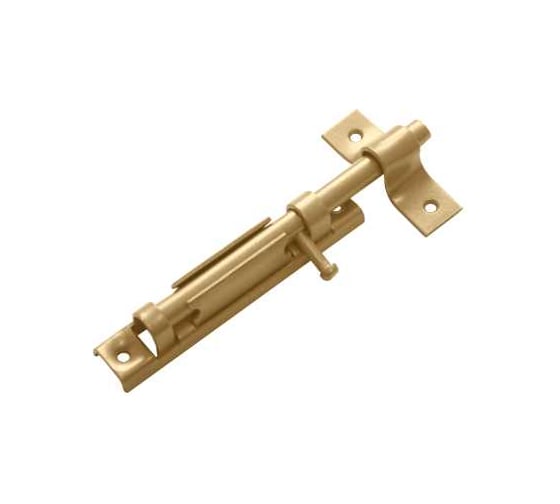 Задвижка накладная DOMART с точеной ручкой золото 4607111620149 1