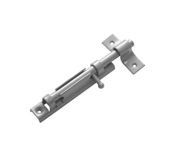 Задвижка накладная DOMART с точеной ручкой серый металлик 4607111620170 1