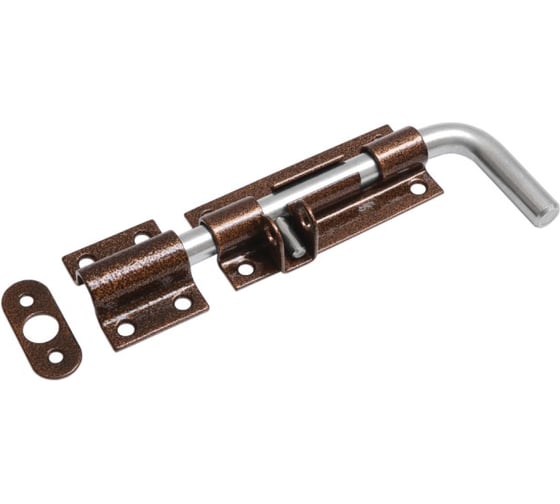 Засов гаражный DOMART ЗГ-200 (с проушиной) медь антик 4660046014476 1