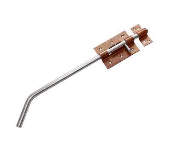 Засов гаражный DOMART ЗГ-400 коричневый металлик 4620007786699 1