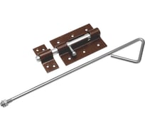 Засов гаражный DOMART ЗГ-470 (с тягой) медь антик 4660046017569